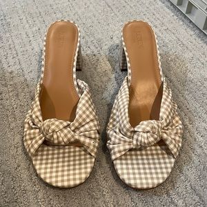 J. CREW gingham sandals